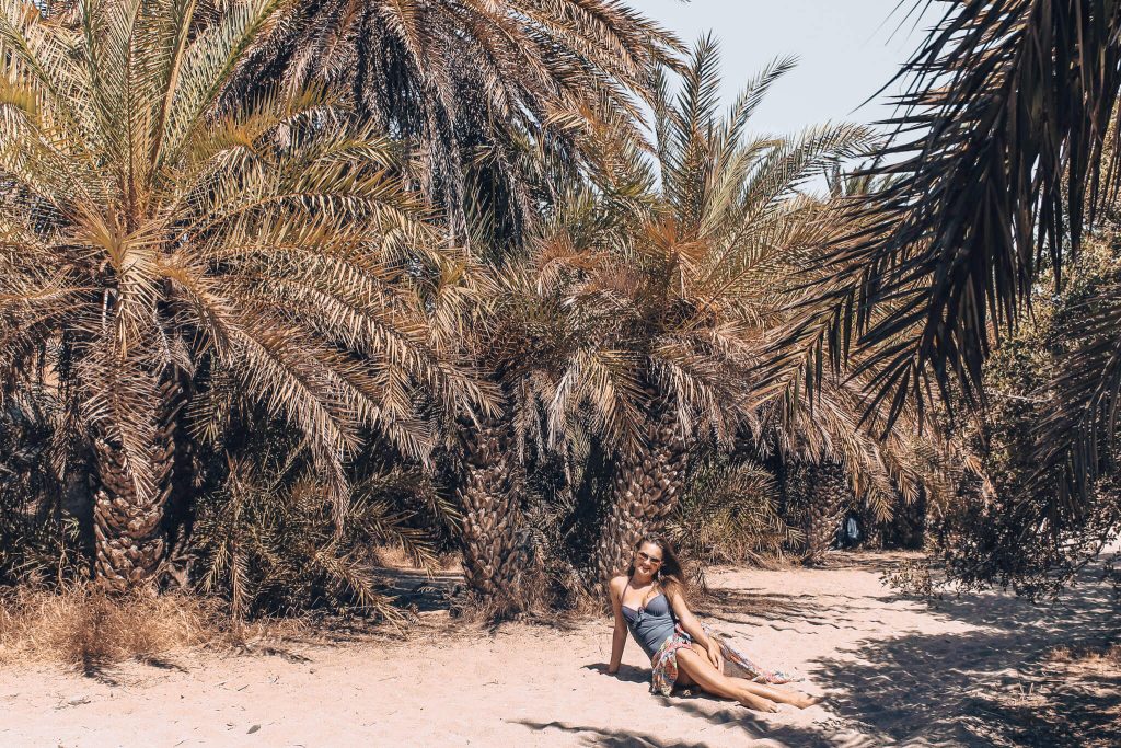 Creta playas palmeras