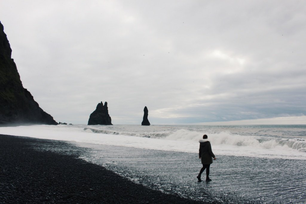 Paisaje costa islandia